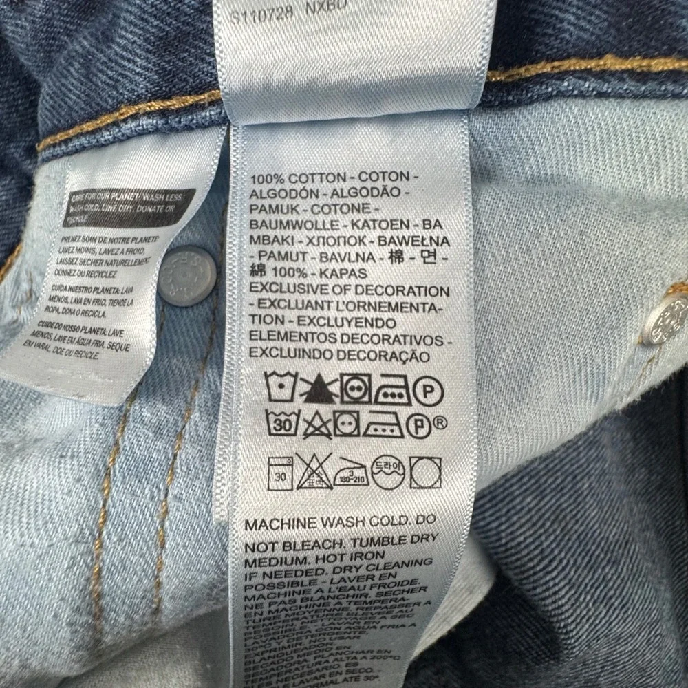 Levi's 505 Regular Fit Jeans Mens 30x32 Dark Wash Blue Straight Leg 00505-0216